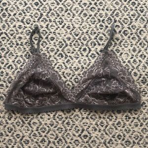 Aritzia Talula Monterey Bralette Grey size Medium